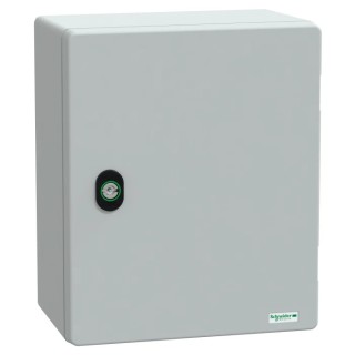 Schneider Electric PanelSeT Series Polyethylene Terephthalate Wall Box IP66 308 mm x 255 mm x 160 mm NSYPLM3025G