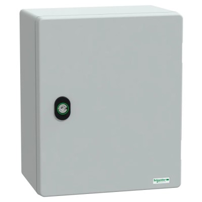 Schneider Electric PanelSeT Series Polyethylene Terephthalate Wall Box IP66 308 mm x 255 mm x 160 mm NSYPLM3025G