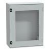 Schneider Electric PanelSeT Series Polyethylene Terephthalate Wall Box, IP66 Transparent Door, 530 mm x 430 mm x NSYPLM54TG