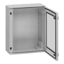 Schneider Electric PanelSeT Series Polyethylene Terephthalate Wall Box, IP66 Transparent Door, 530 mm x 430 mm x NSYPLM54TG
