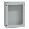 Schneider Electric PanelSeT Series Polyester Wall Box, IP66 Transparent Door, 847 mm x 636 mm x 300 mm NSYPLM86TG