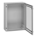 Schneider Electric PanelSeT Series Polyester Wall Box, IP66 Transparent Door, 847 mm x 636 mm x 300 mm NSYPLM86TG