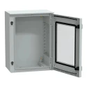 Schneider Electric PanelSeT Series Polyester Wall Box, IP66 Transparent Door, 847 mm x 636 mm x 300 mm NSYPLM86TG