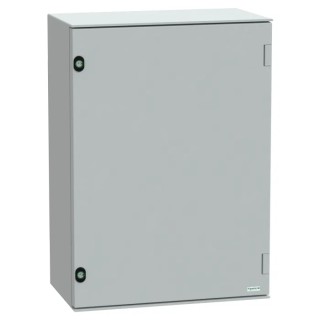 Schneider Electric PanelSeT Series Polyethylene Terephthalate Wall Box, IP66, IK10, 747 mm x 536 mm x 300 mm NSYPLM75G