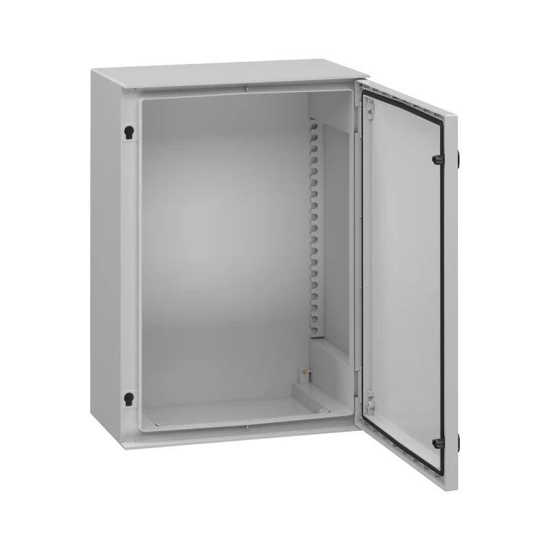Schneider Electric PanelSeT Series Polyethylene Terephthalate Wall Box, IP66, IK10, 747 mm x 536 mm x 300 mm NSYPLM75G