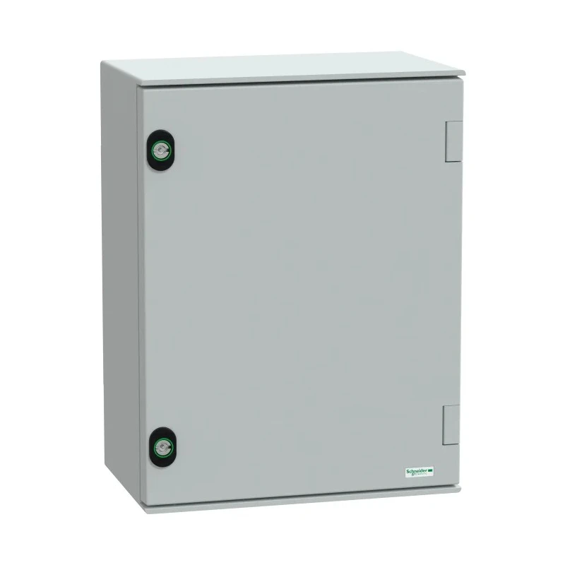 Schneider Electric Polyethylene Terephthalate Wall Box IP66 IK10 Grey RAL 7035, 430x330x200 mm NSYPLM43G