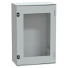 Schneider Electric PanelSeT Series Polyethylene Terephthalate Wall Box, IP66 Transparent Door, 647 mm x 436 mm x NSYPLM64TG
