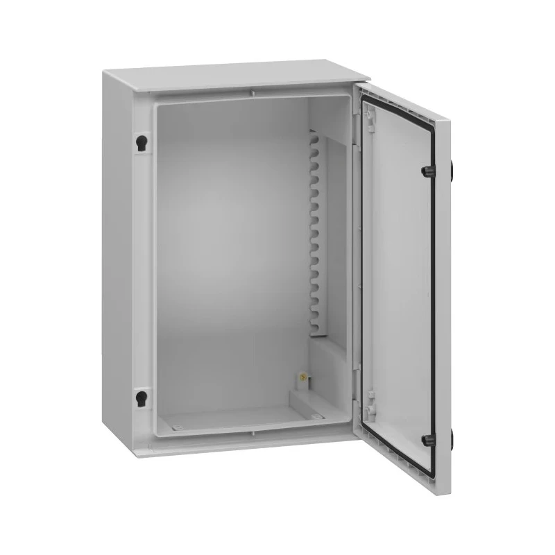 Schneider Electric PanelSeT Series Polyethylene Terephthalate IP66 Wall Box 647 mm x 436 mm x 250 mm NSYPLM64G