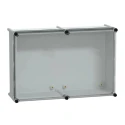 Schneider Electric PanelSeT Series Grey Transparent Lid Fibreglass Reinforced Polyester Enclosure, IP65, IK09 NSYPLS3654G