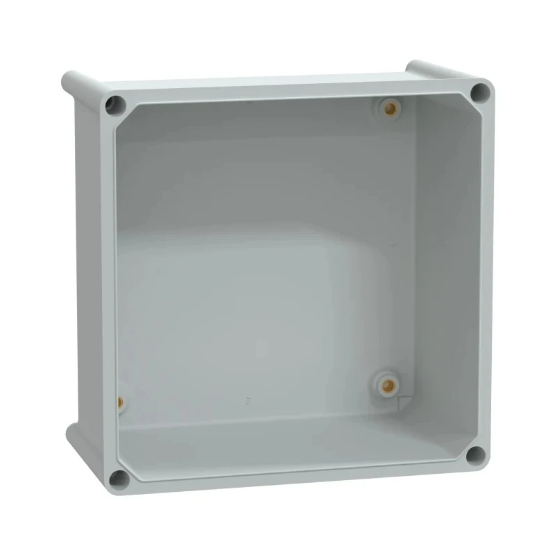 Schneider Electric PanelSeT Series Grey Transparent Lid Fibreglass Reinforced Polyester Enclosure IP65 IK09 270 NSYPLS2727G