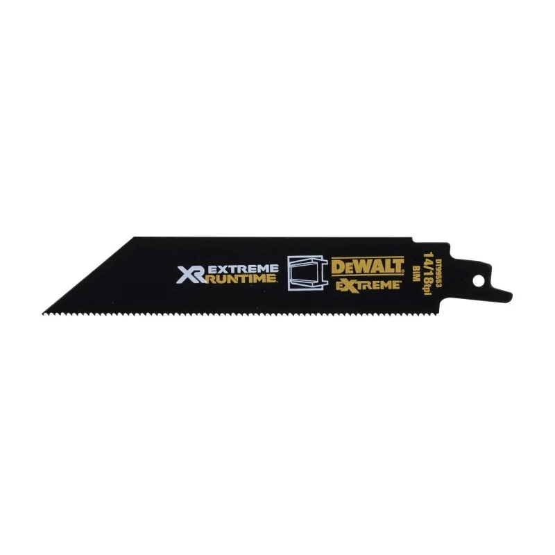 DeWALT Reciprocating Saw Blade 5-Piece 152 mm Bi-Metal 42 mm, 18 Teeth Per Inch DT99553-QZ