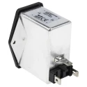 Schaffner 250V AC 4A Panel Mount IEC Filter Male 2 Pole 2 Fuse Faston FN284-4-06