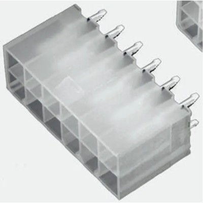 TE Connectivity VAL-U-LOK Series Straight Through Hole PCB Header, 16 Contacts, 4.2 mm Pitch, 2 Row, Shrouded 1-1586037-6