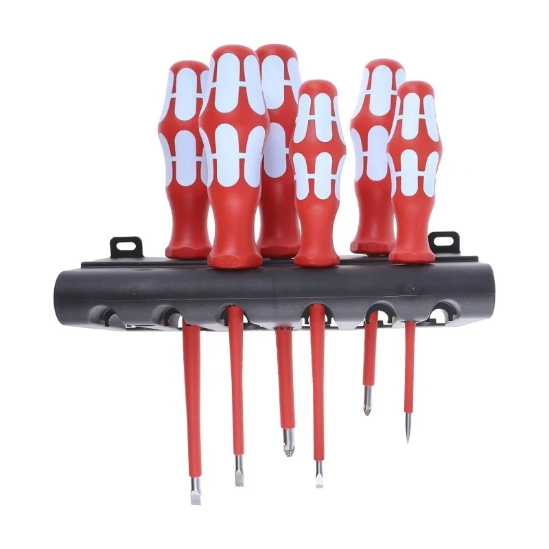 Wera Insulated Pozidriv Screwdriver Set, Stainless Steel, 6-Piece, VDE Certified, Czech Republic 05022745001