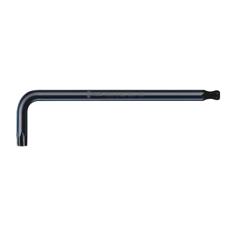 Wera Torx Key L Shaped Long Arm Black Laser Finish 96mm 05073890001
