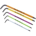 Wera 9 Piece L Imperial Hex Key Set with Hex Sizes 1.98 to 9.53 mm, Black Laser Finish 05022639001
