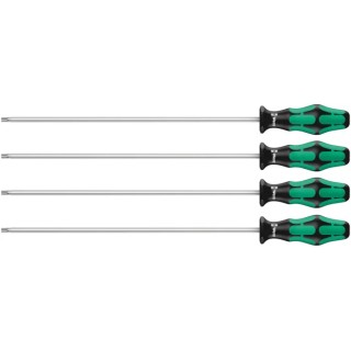 Wera Torx Standard Screwdriver Set with Holding Function and 300 mm Blades, 4-Piece 05028074001
