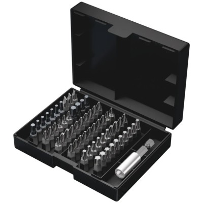 Wera Hex, Hex, Phillips, Pozidriv, Slotted, Torx Screwdriver Bit Set, 61 Pieces 05057127001