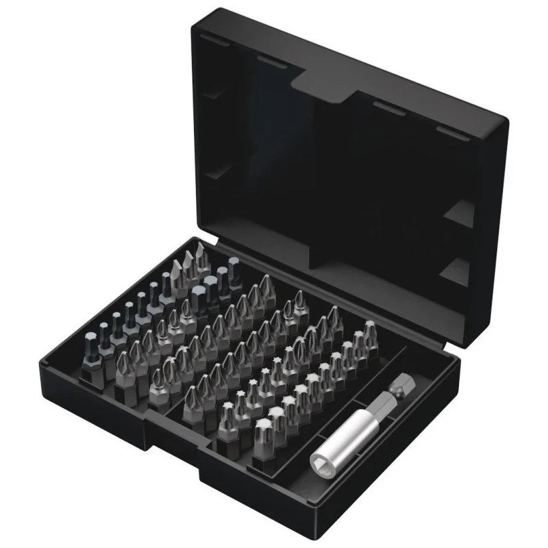 Wera Hex, Hex, Phillips, Pozidriv, Slotted, Torx Screwdriver Bit Set, 61 Pieces 05057127001
