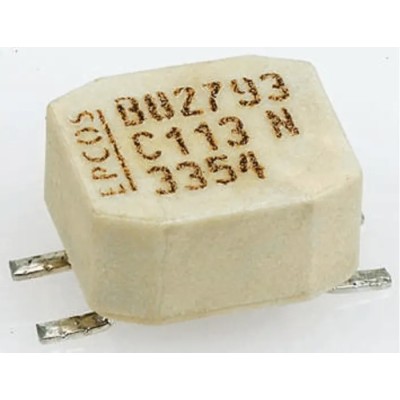 TDK Unshielded Surface Mount Common Mode Choke with Ferrite Core, 1 mH Inductance, -30 to 50 % Tolerance B82793C0105N265