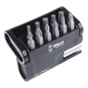 Wera Hex, Phillips, Pozidriv, Torx Screwdriver Bit Set with 12 Pieces S2 Steel 1/4" Hex Drive 05057424001