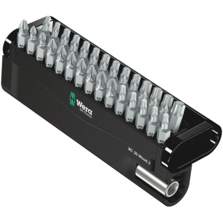 Wera Screwdriver Bit Set Hex Phillips Pozidriv Torx Diamond Tipped 30 Pieces 05057432001