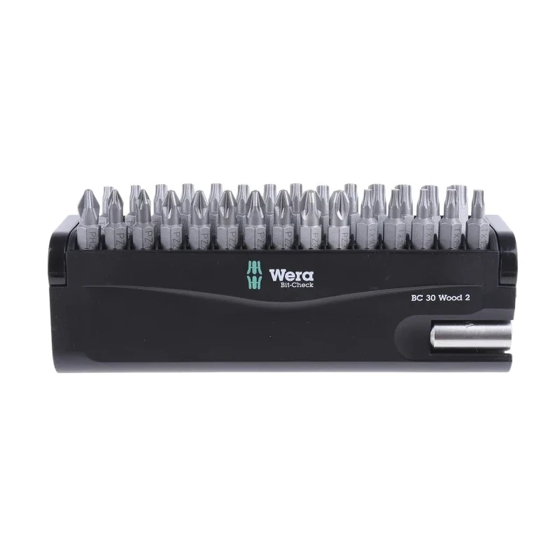 Wera Screwdriver Bit Set Hex Phillips Pozidriv Torx Diamond Tipped 30 Pieces 05057432001