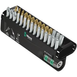Wera Hex, Phillips, Pozidriv, Torx Screwdriver Bit Set, Diamond Tipped, 30 Pieces 05057433001