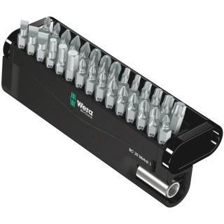 Wera Hex Phillips Pozidriv Slotted Torx Impact Screwdriver Bit Set 1/4 in 30 Pieces 05057434001