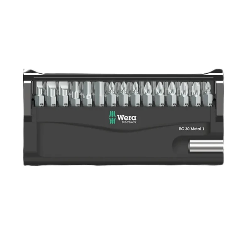 Wera Hex Phillips Pozidriv Slotted Torx Impact Screwdriver Bit Set 1/4 in 30 Pieces 05057434001