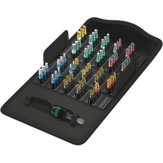 Wera Universal Hex Phillips Pozidriv Slotted Torx Screwdriver Bit Set 61 Pieces 1/4 in 160mm 05057441001