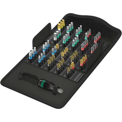 Wera Universal Hex Phillips Pozidriv Slotted Torx Screwdriver Bit Set 61 Pieces 1/4 in 160mm 05057441001