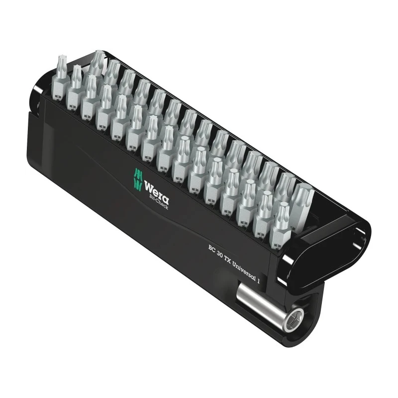 Wera Universal Hex Torx Screwdriver Bit Set 30 Pieces S2 Steel Impact Bit Type 05057908001
