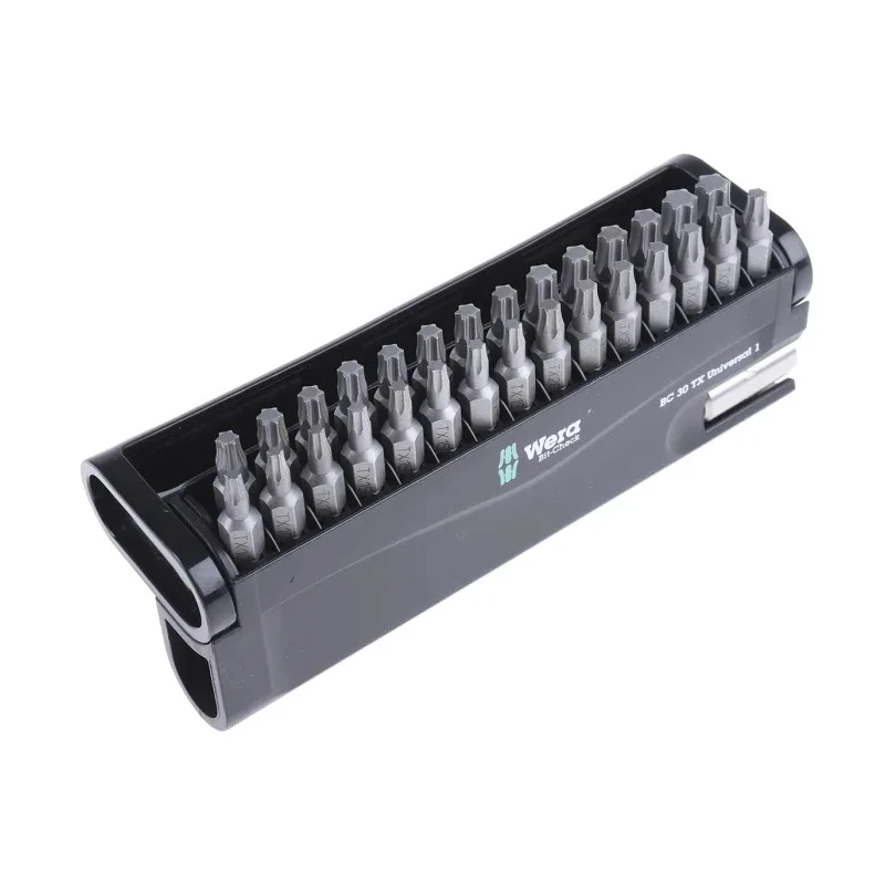 Wera Universal Hex Torx Screwdriver Bit Set 30 Pieces S2 Steel Impact Bit Type 05057908001