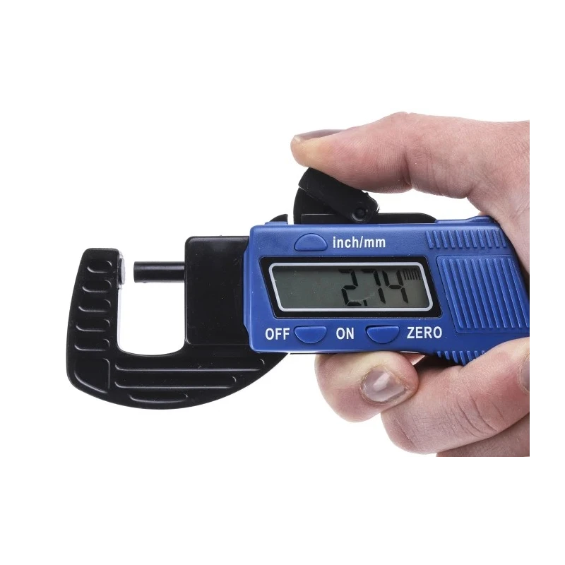 RS PRO Digital Thickness Meter 0-12 mm Range ±0.1 mm Accuracy 0.01 mm Resolution LCD Display 123-0918