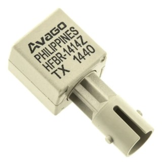 Broadcom Fibre Optic Transmitter 160 MBd, Round 820 nm ST Connector, 10.2 mm Height, 12.7 mm Width, 27.2 mm Length HFBR-1414Z