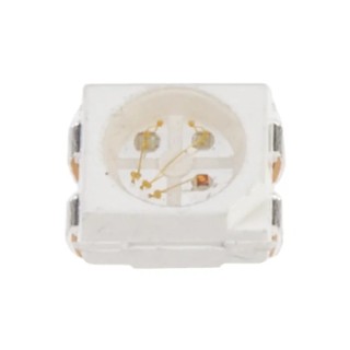 Broadcom 1.9 V RGB LED PLCC 4 Surface Mount High Brightness Round Lens 3 LED 160 mcd HSMF-A341-A00J1