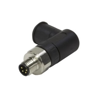 HARTING Circular Connector, 3 Contacts, Cable Mount, M8 Connector, Plug, Male, IP67, 60V, 4A, Polyamide Housing 21023593301