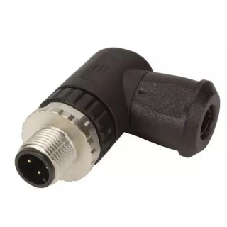 HARTING Circular Connector, 5 Contacts, Cable Mount, M12 Socket, Male, IP67, Right Angle, Screw-On, 60V, 7.5A 21033193501