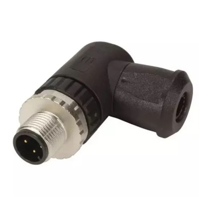 HARTING Circular Connector, 5 Contacts, Cable Mount, M12 Socket, Male, IP67, Right Angle, Screw-On, 60V, 7.5A 21033193501