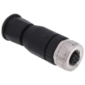 HARTING Circular Connector Cable Mount Socket Female 8 Contacts Gold over Nickel Plating M12 30V 2A IP67 21033192801
