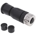 HARTING Circular Connector Cable Mount Socket Female 8 Contacts Gold over Nickel Plating M12 30V 2A IP67 21033192801