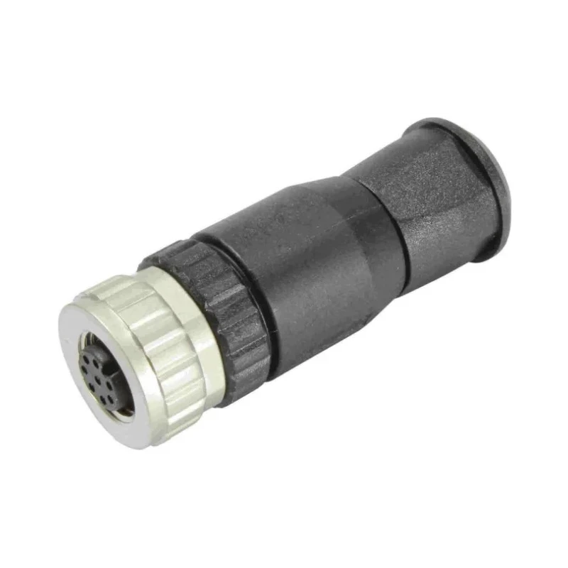 HARTING Circular Connector Cable Mount Socket Female 8 Contacts Gold over Nickel Plating M12 30V 2A IP67 21033192801