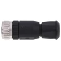 HARTING Circular Connector Cable Mount Socket Female 8 Contacts Gold over Nickel Plating M12 30V 2A IP67 21033192801