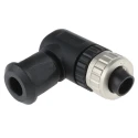 HARTING Circular Connector Cable Mount Socket, Female, 4 Contacts, M12 Series, IP67 Rated, 250V, 7.5A, Screw-On 21033194401
