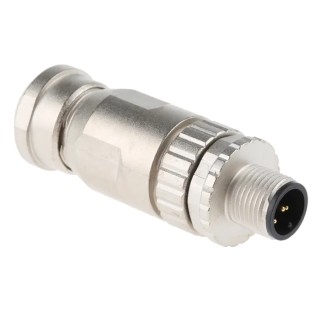 HARTING Circular Connector Cable Socket, Male, 5 Contacts, M12 Size, 7.5A, 60V, IP67 Protection, Screw-On 21033291501