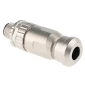 HARTING Circular Connector Cable Socket, Male, 5 Contacts, M12 Size, 7.5A, 60V, IP67 Protection, Screw-On 21033291501