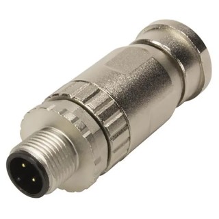 HARTING Circular Connector 5 Contacts Cable M12 Connector Plug Male IP67 B-Coded 60V 7.5A 21033491501