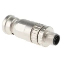 HARTING Circular Connector, 8 Contacts, Cable Mount, M12 Connector, Plug, Male, IP67, Die Cast Zinc Housing 21033291801