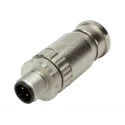 HARTING Circular Connector, 8 Contacts, Cable Mount, M12 Connector, Plug, Male, IP67, Die Cast Zinc Housing 21033291801